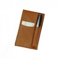 Leather Executive Accessories Glazed Old World Notepad/Card Holder